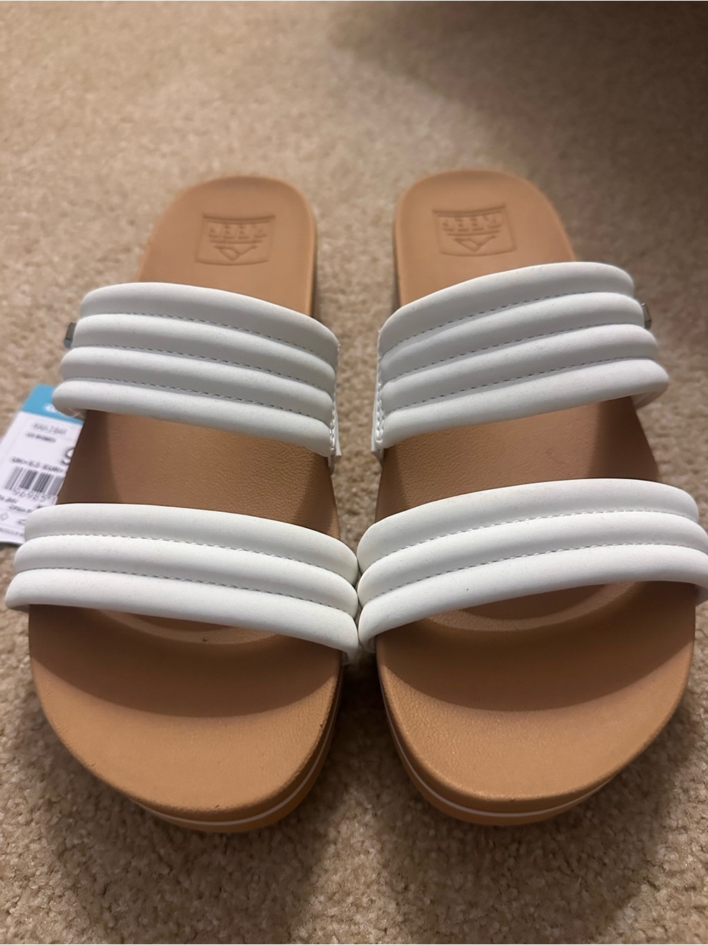 REEF Kaia Women's 2-Bar Slide Sandals - Brand New